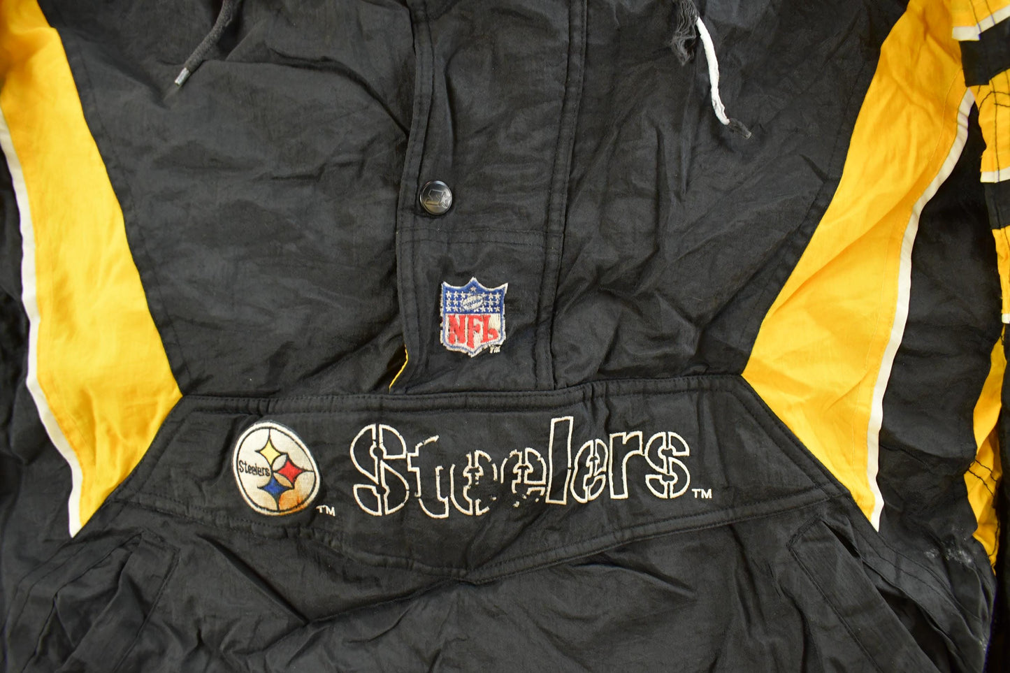 Vintage 1990s Pittsburgh Steelers Starter NFL Anorak Jacket Men's Medium from propervintagecanada