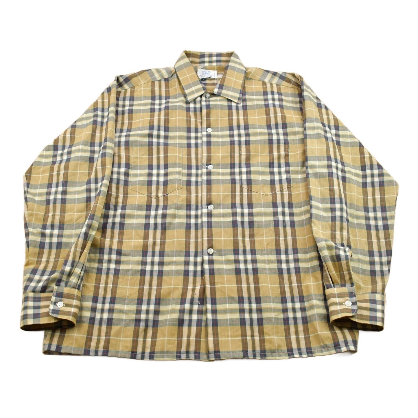 Vintage 1990s Plaid Button Up Shirt Men's Large from propervintagecanada