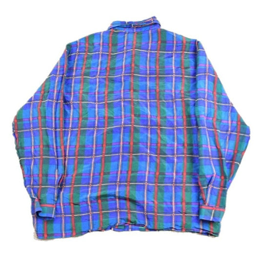 Vintage 1990s Plaid Button Up Shirt Men's Medium from propervintagecanada