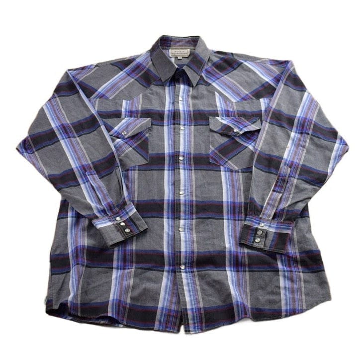 Vintage 1990s Plaid Flannel Button Up Shirt Men's Large from propervintagecanada