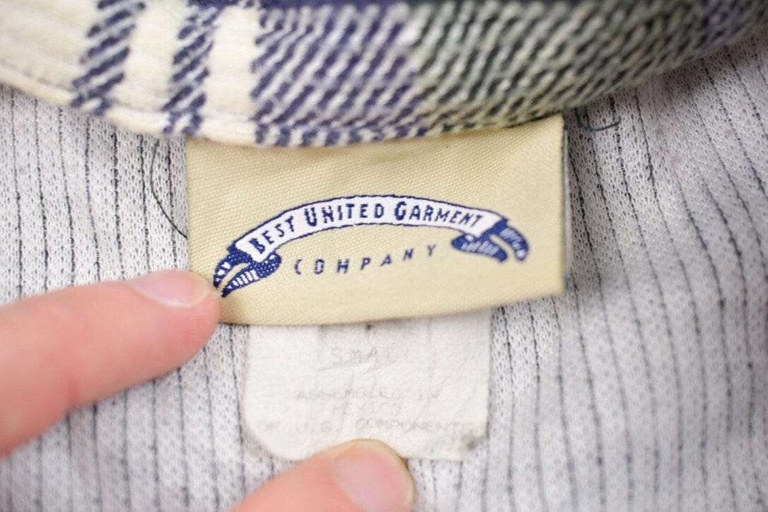 Vintage 1990s Plaid Flannel Zip Up Shirt from propervintagecanada