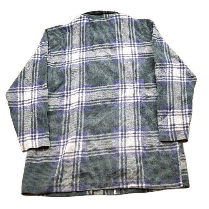 Vintage 1990s Plaid Flannel Zip Up Shirt from propervintagecanada