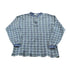 Vintage 1990s Plaid Henley Long Sleeve Thermal Shirt Men&