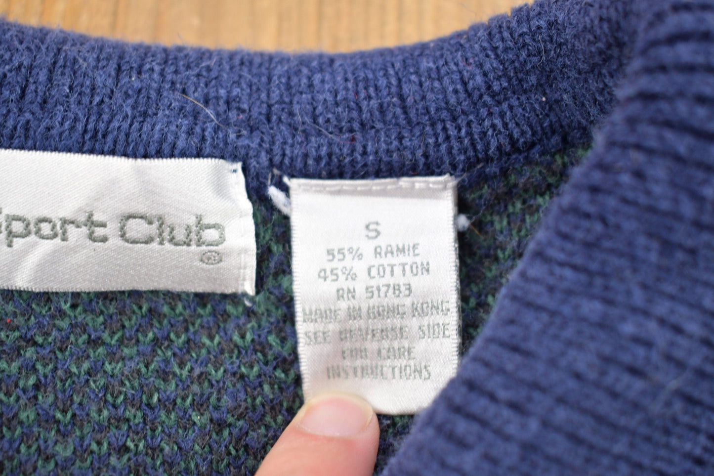 Vintage 1990s Plaid Knitted Button Up Collared Sweater Men's Small from propervintagecanada