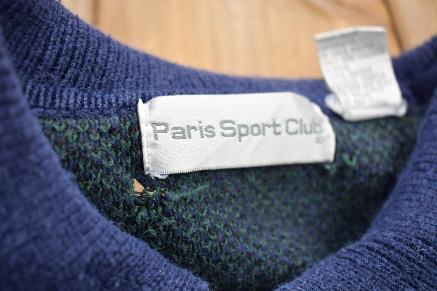 Vintage 1990s Plaid Knitted Button Up Collared Sweater Men's Small from propervintagecanada