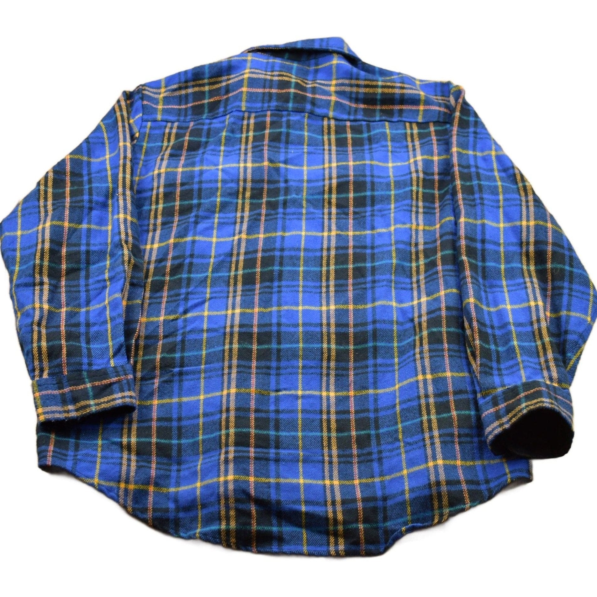 Vintage 1990s Plaid Winter Flannel Button Up Shirt Men's XL from propervintagecanada