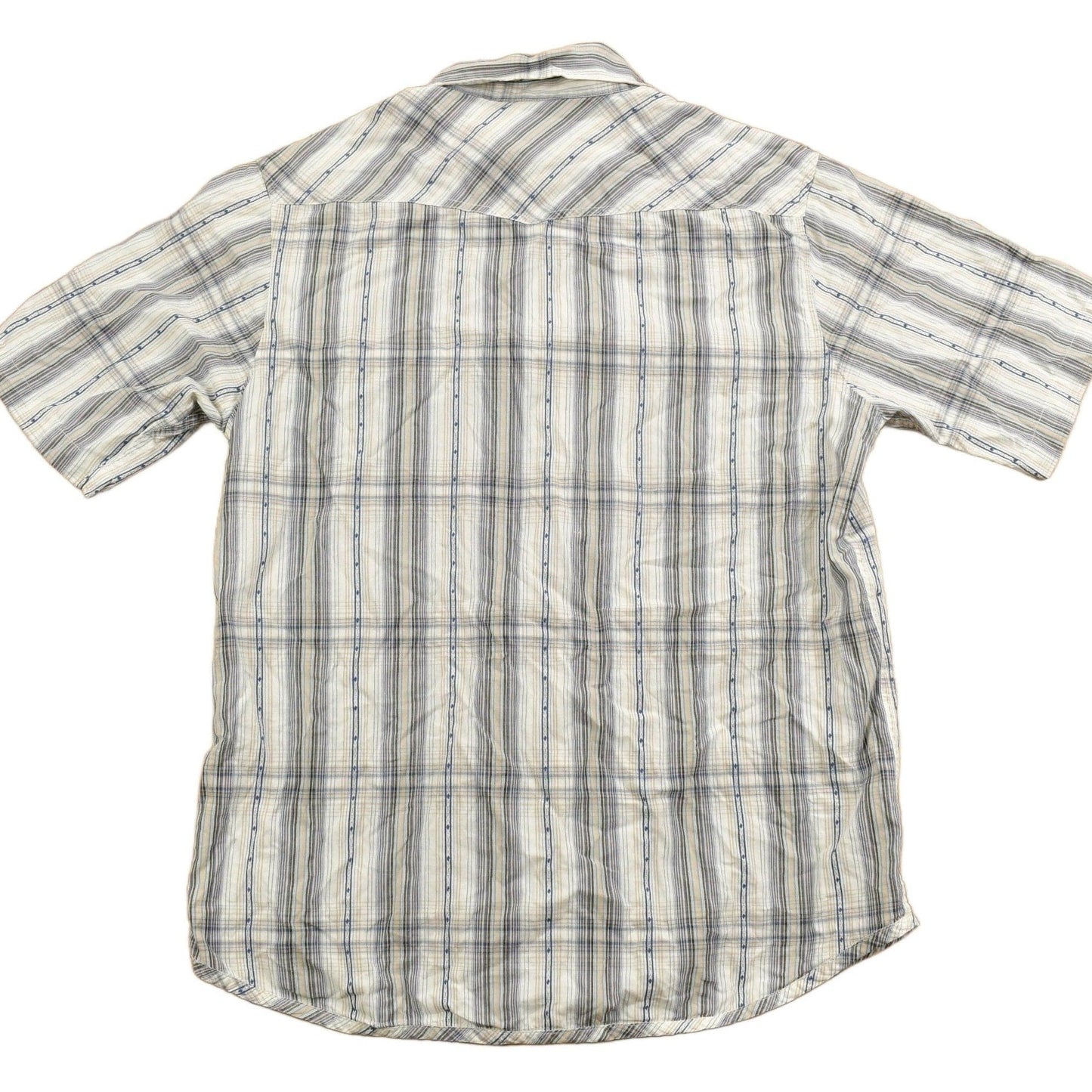 Vintage 1990s Plains Plaid Western Button Up Shirt Men's Medium from propervintagecanada