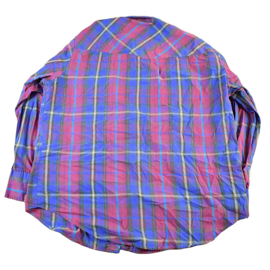 Vintage 1990s Plainsman Western Striped Pearl Snap Shirt Mens XL from propervintagecanada