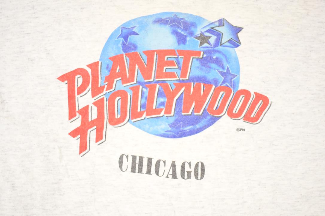Vintage 1990s Planet Hollywood Chicago Souvenir Travel T-Shirt Men's XL from propervintagecanada