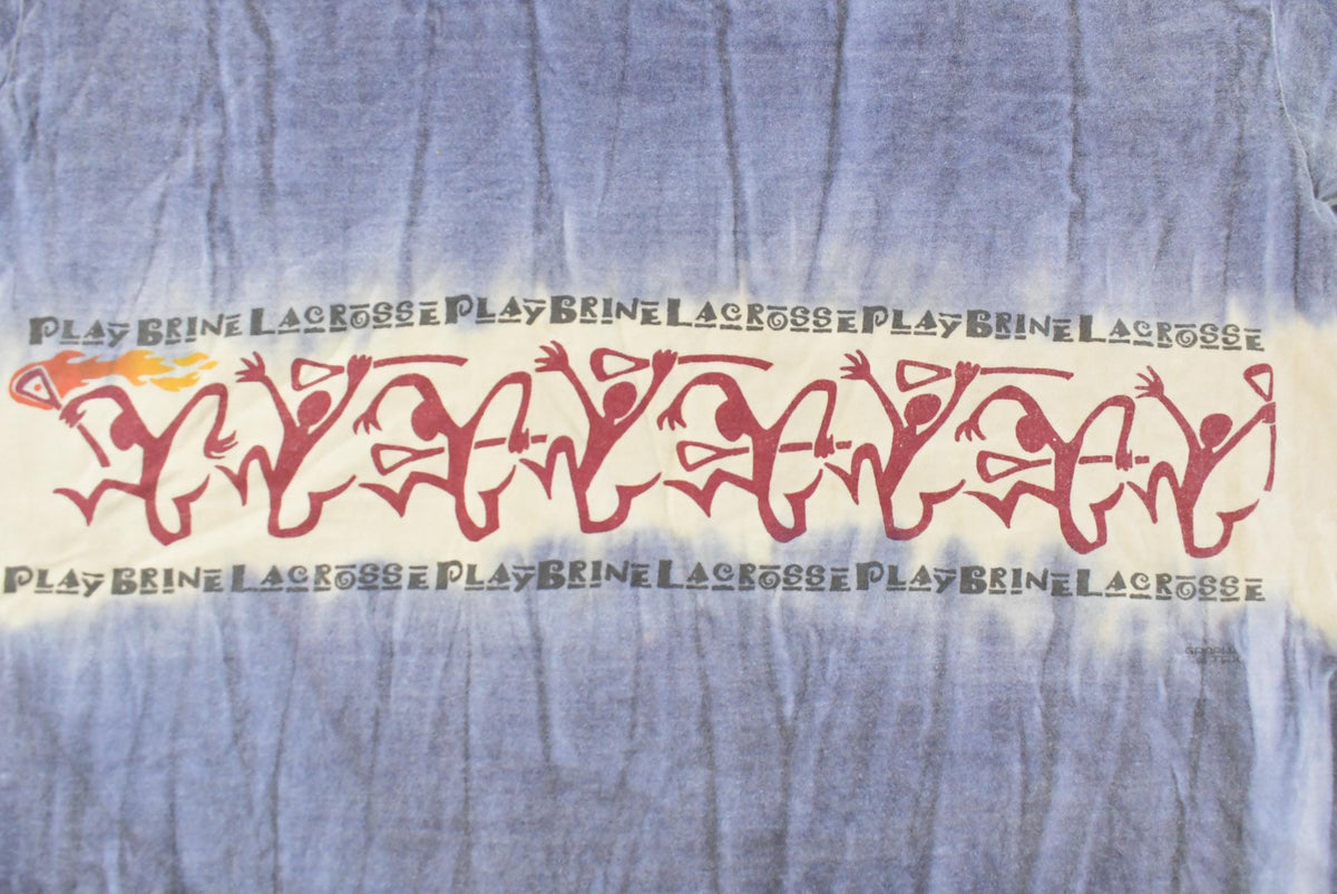 Vintage 1990s Play Brine Lacrosse Tie Dye T-Shirt Men's Large from propervintagecanada
