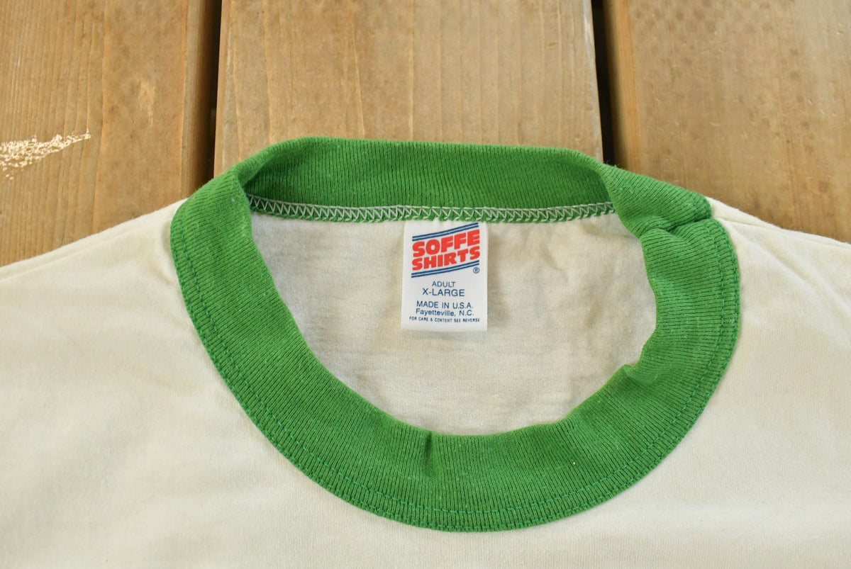 Vintage 1990s Pleasantville Panthers Collegiate Ringer T-Shirt Men's XL from propervintagecanada