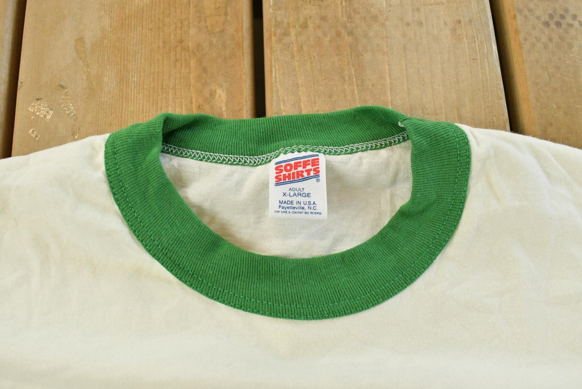 Vintage 1990s Pleasantville Panthers Collegiate Ringer T-Shirt Men's XL from propervintagecanada