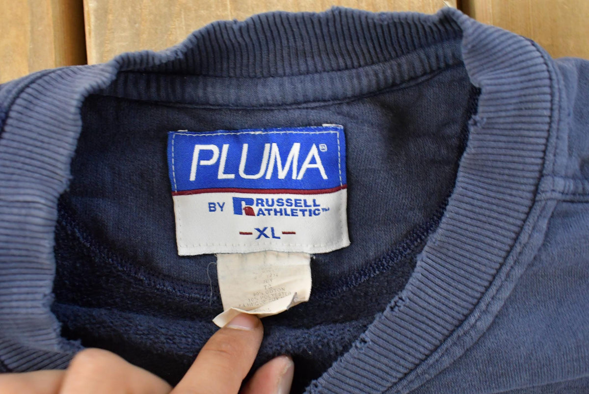 Vintage 1990s Pluma Russell Blank Crewneck Sweatshirt Men's XL from propervintagecanada