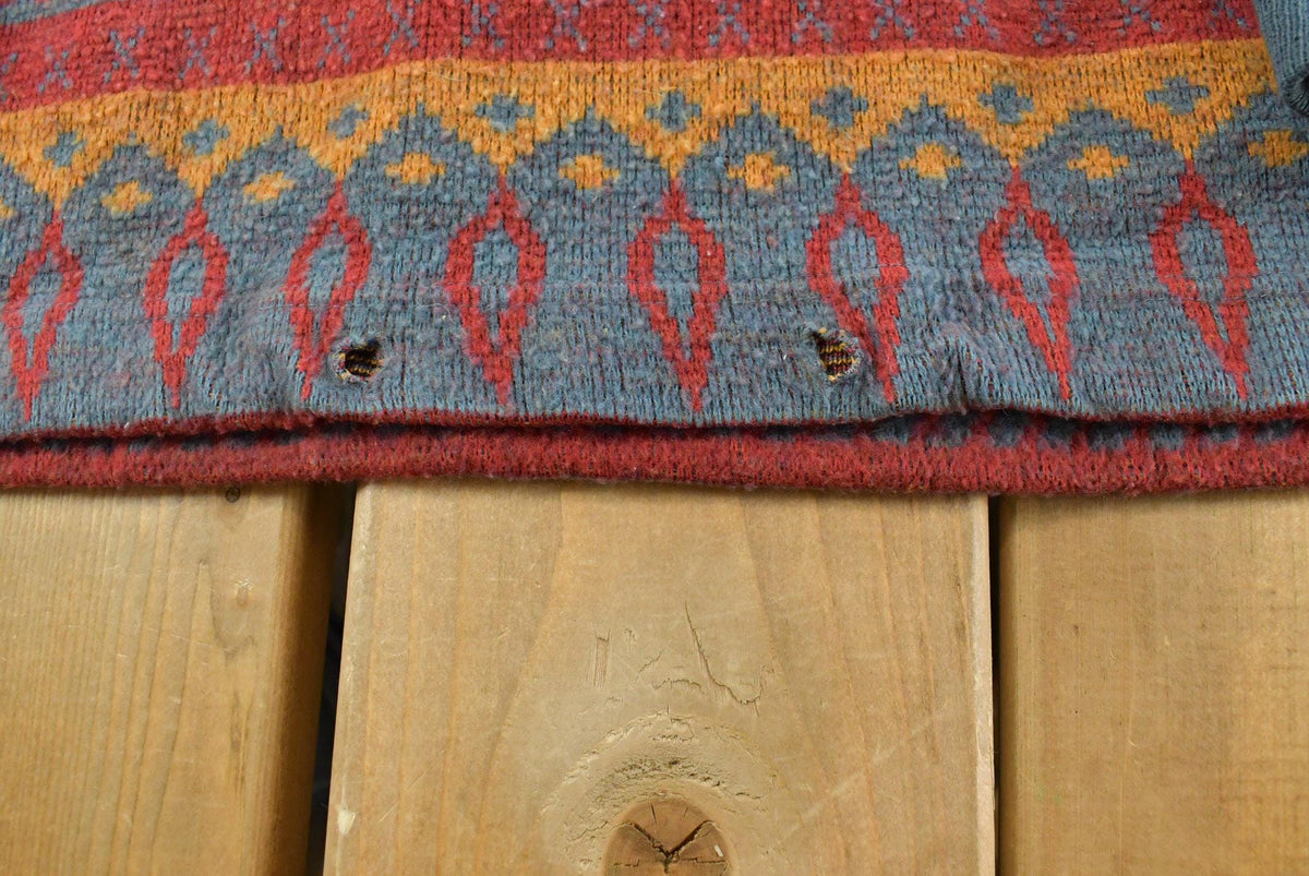 Vintage 1990s Point Zero Aztec Fleece Sweatshirt Hoodie Men's Large from propervintagecanada