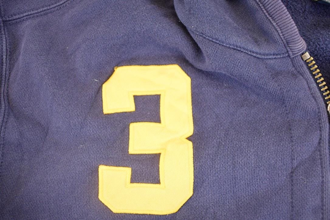 Vintage 1990s Polo By Ralph Lauren Big Three Full Zip Hoodie Souvenir Sweatshirt Mens L from propervintagecanada