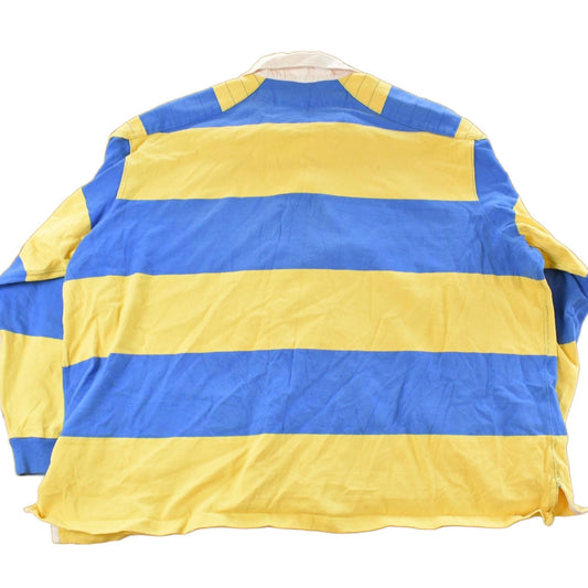 Vintage 1990s Polo By Ralph Lauren Button Up Rugby Shirt Mens 2XL / Preppy Button Up / Quarter Button Dress Shirt from propervintagecanada