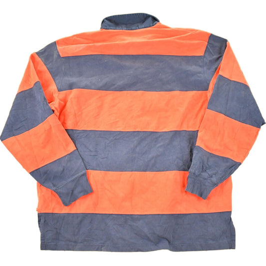 Vintage 1990s Polo By Ralph Lauren Button Up Rugby Shirt Mens M / Preppy Button Up / Quarter Button Dress Shirt from propervintagecanada