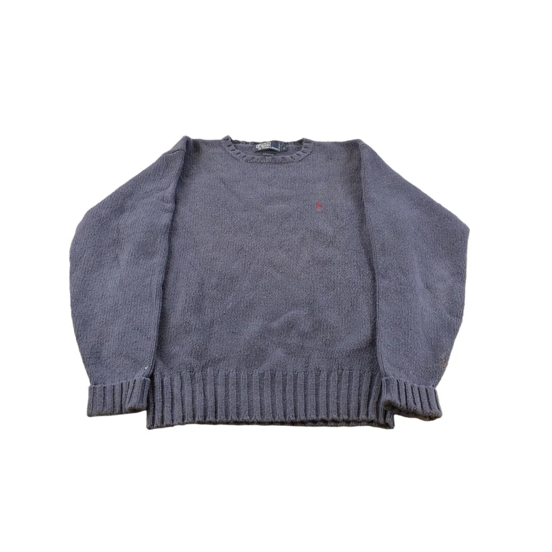 Vintage 1990s Polo By Ralph Lauren Chunky Knit Crewneck Sweater Mens S from propervintagecanada