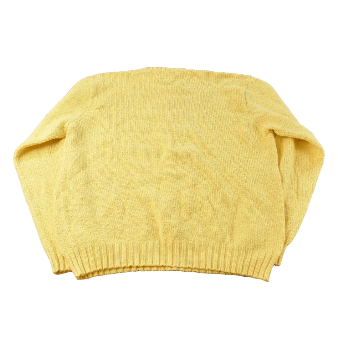 Vintage 1990s Polo By Ralph Lauren Chunky Knit Crewneck Sweater Mens XL from propervintagecanada