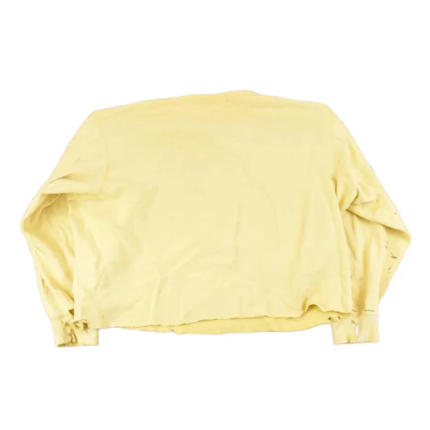 Vintage 1990s Polo By Ralph Lauren Distressed Painters Crewneck Sweatshirt Women's Cropped XL from propervintagecanada
