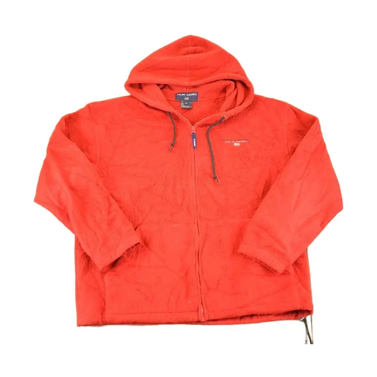 Vintage 1990s Polo By Ralph Lauren Fleece Full Zip Sweater Men's XL from propervintagecanada