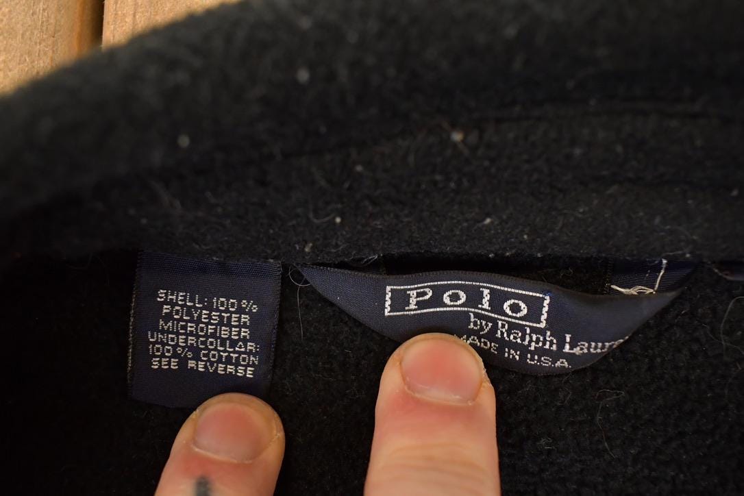 Vintage 1990s Polo By Ralph Lauren Fleece Outdoorsman Sweater Mens XL from propervintagecanada