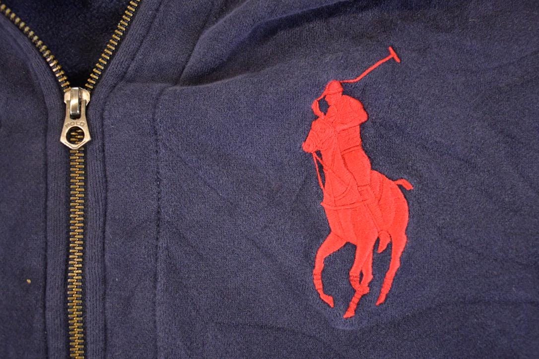 Vintage 1990s Polo By Ralph Lauren Full Zip Sweatshirt Men's XL from propervintagecanada