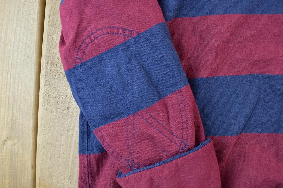 Vintage 1990s Polo By Ralph Lauren Hooded Rugby Button Up Shirt Men's Large from propervintagecanada