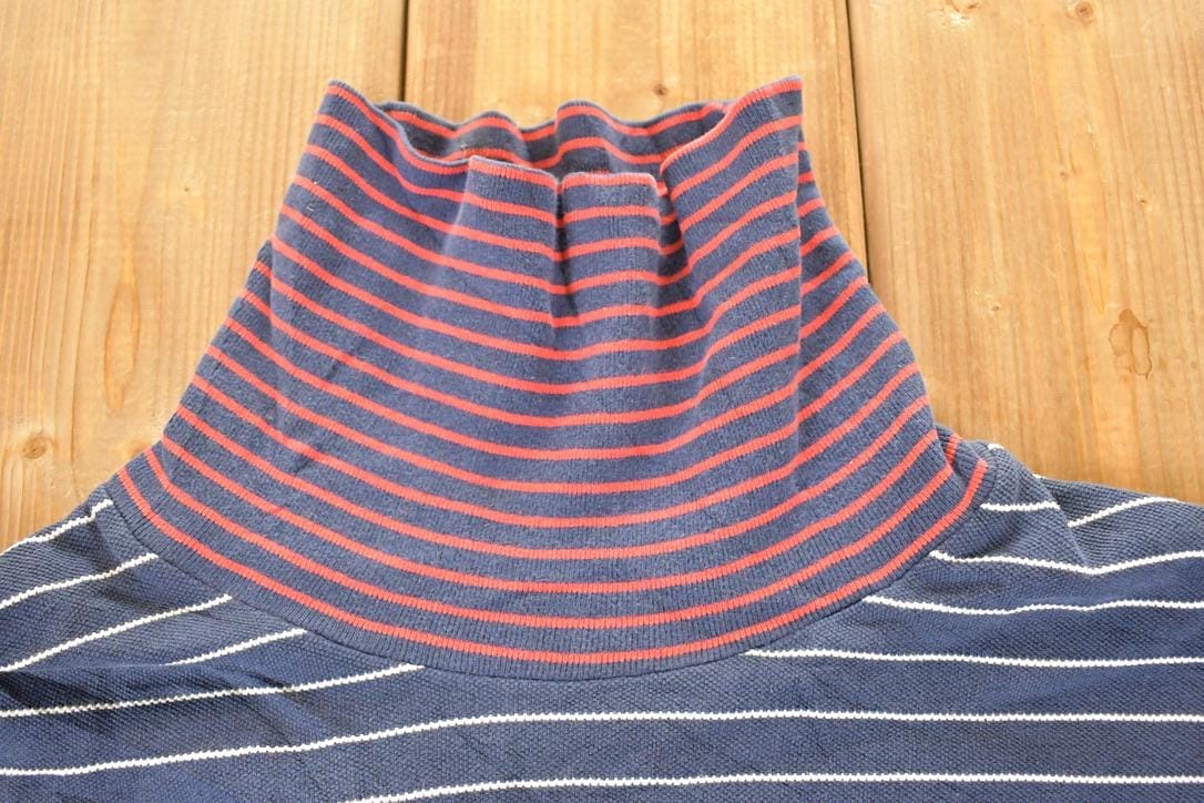 Vintage 1990s Polo By Ralph Lauren Nautical Knit Turtleneck Sweater Mens M from propervintagecanada