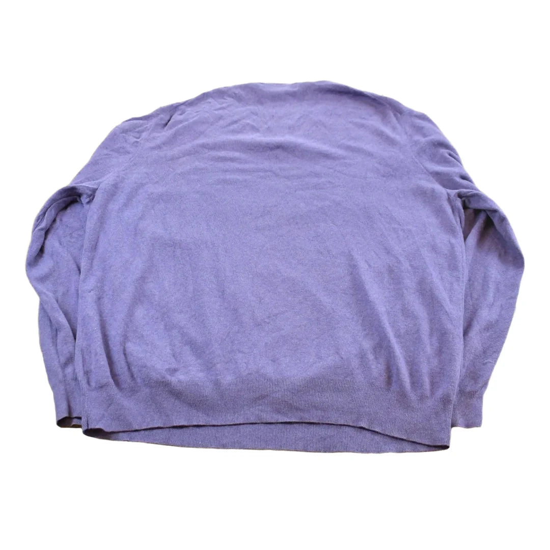 Vintage 1990s Polo By Ralph Lauren Pima Cotton V Neck Sweater Mens XL from propervintagecanada