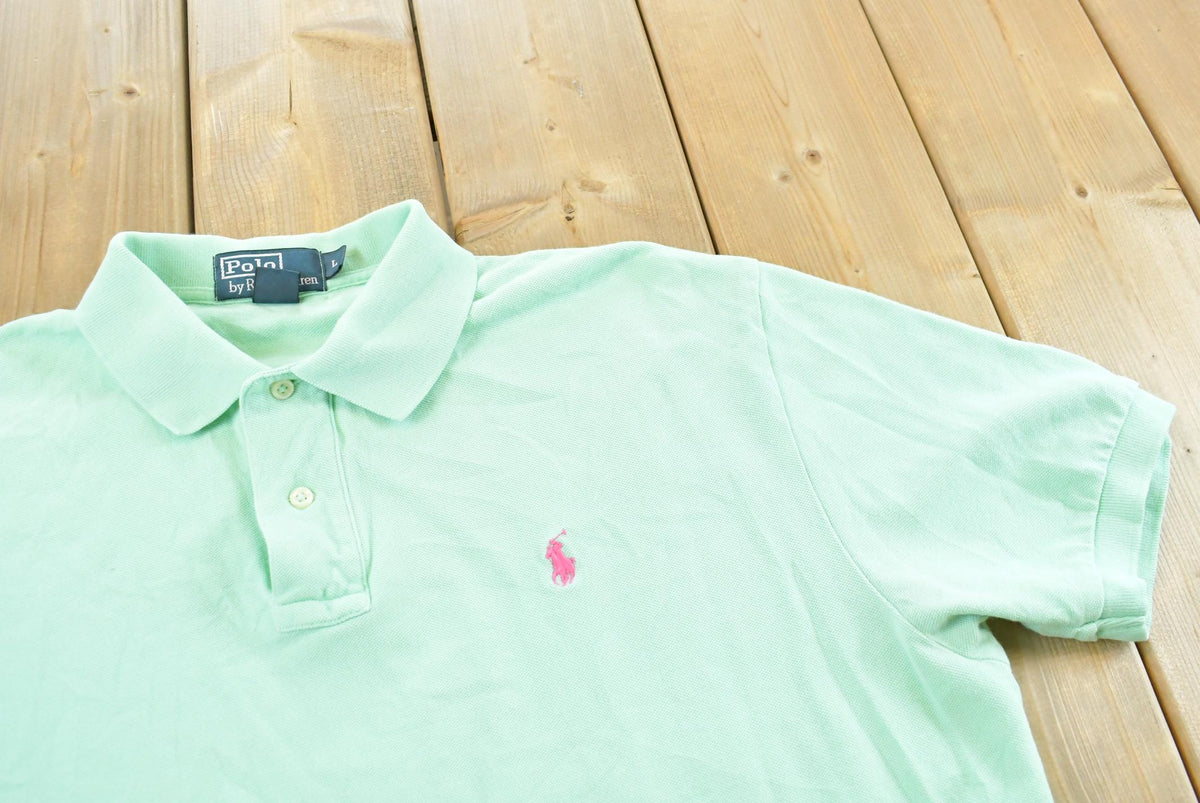 Vintage 1990s Polo By Ralph Lauren Quarter Button Collared Shirt Men's Large from propervintagecanada