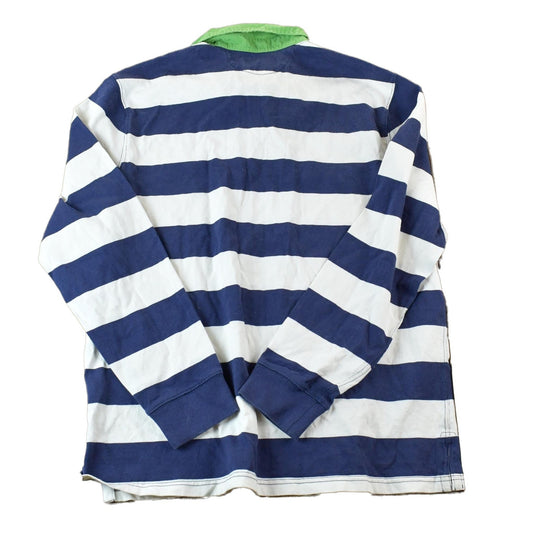 Vintage 1990s Polo By Ralph Lauren Quarter Button Up Long Sleeve Rugby Style Shirt