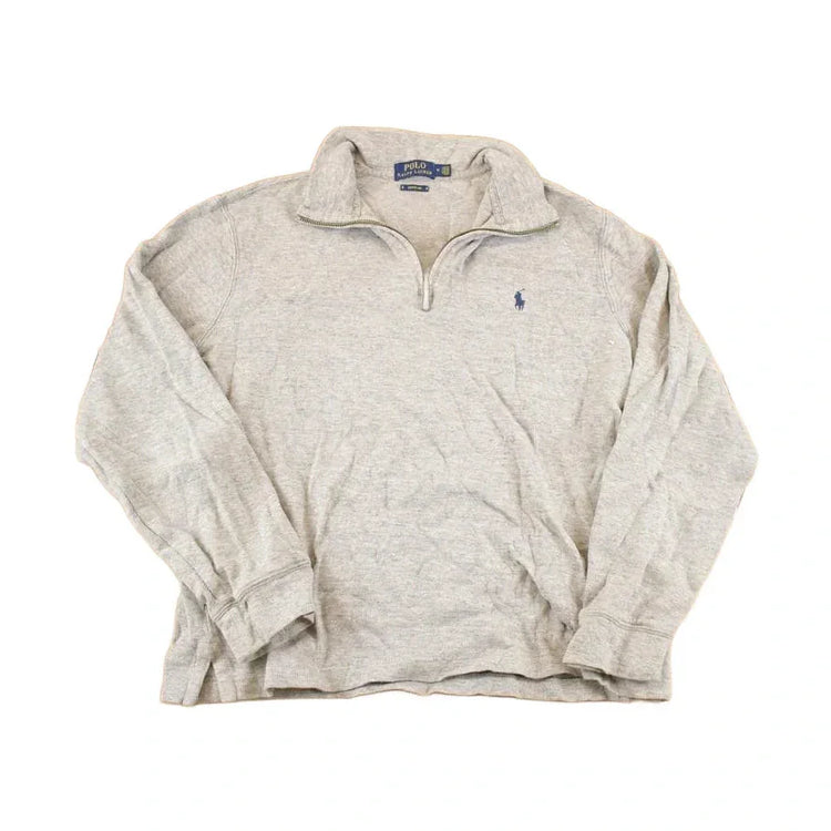 Vintage 1990s Polo By Ralph Lauren Quarter Zip Knit Sweater Men's M from propervintagecanada