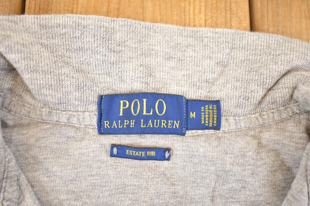 Vintage 1990s Polo By Ralph Lauren Quarter Zip Knit Sweater Men's M from propervintagecanada
