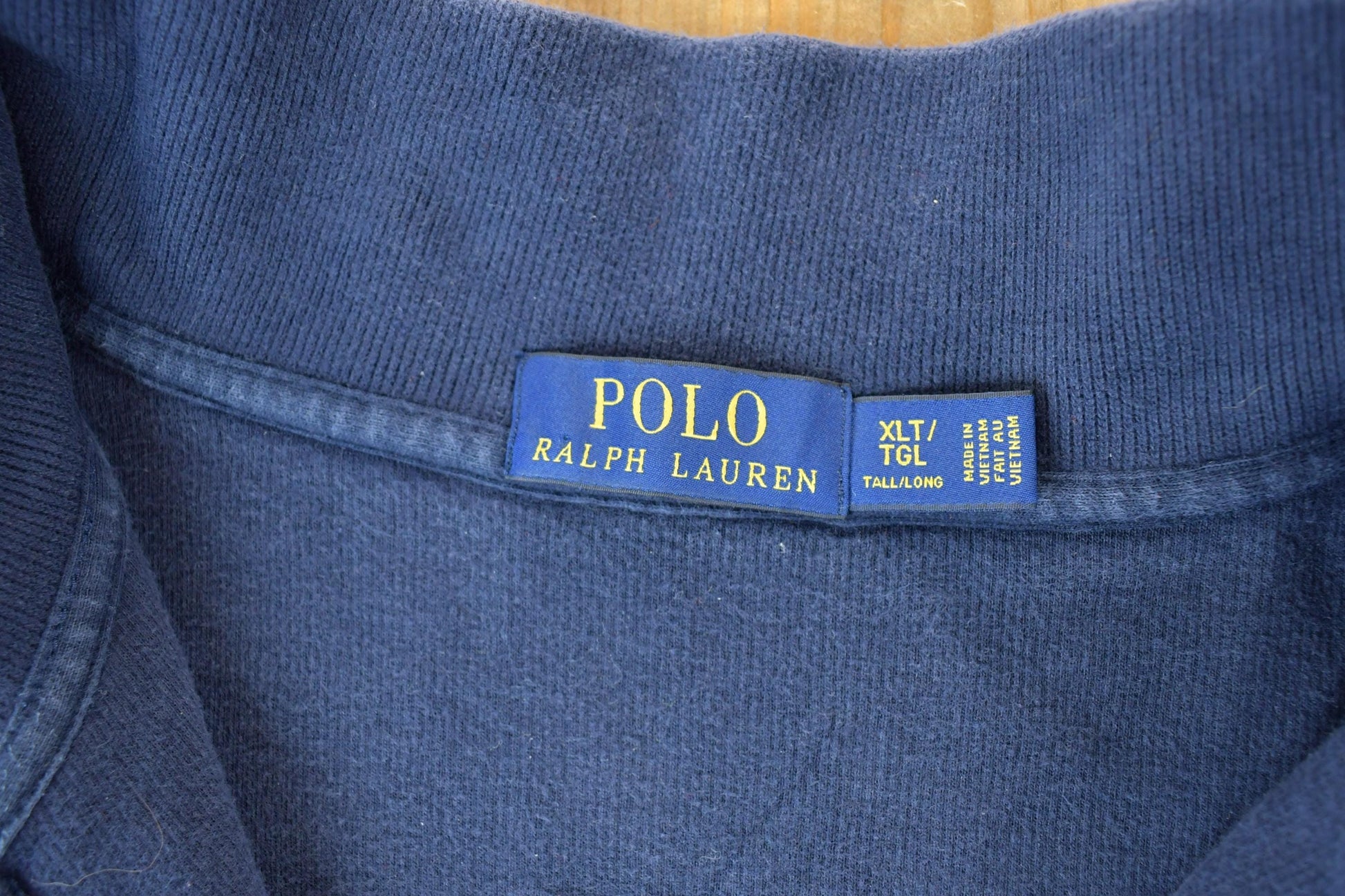 Vintage 1990s Polo By Ralph Lauren Quarter Zip Sweatshirt Men's XL Tall from propervintagecanada