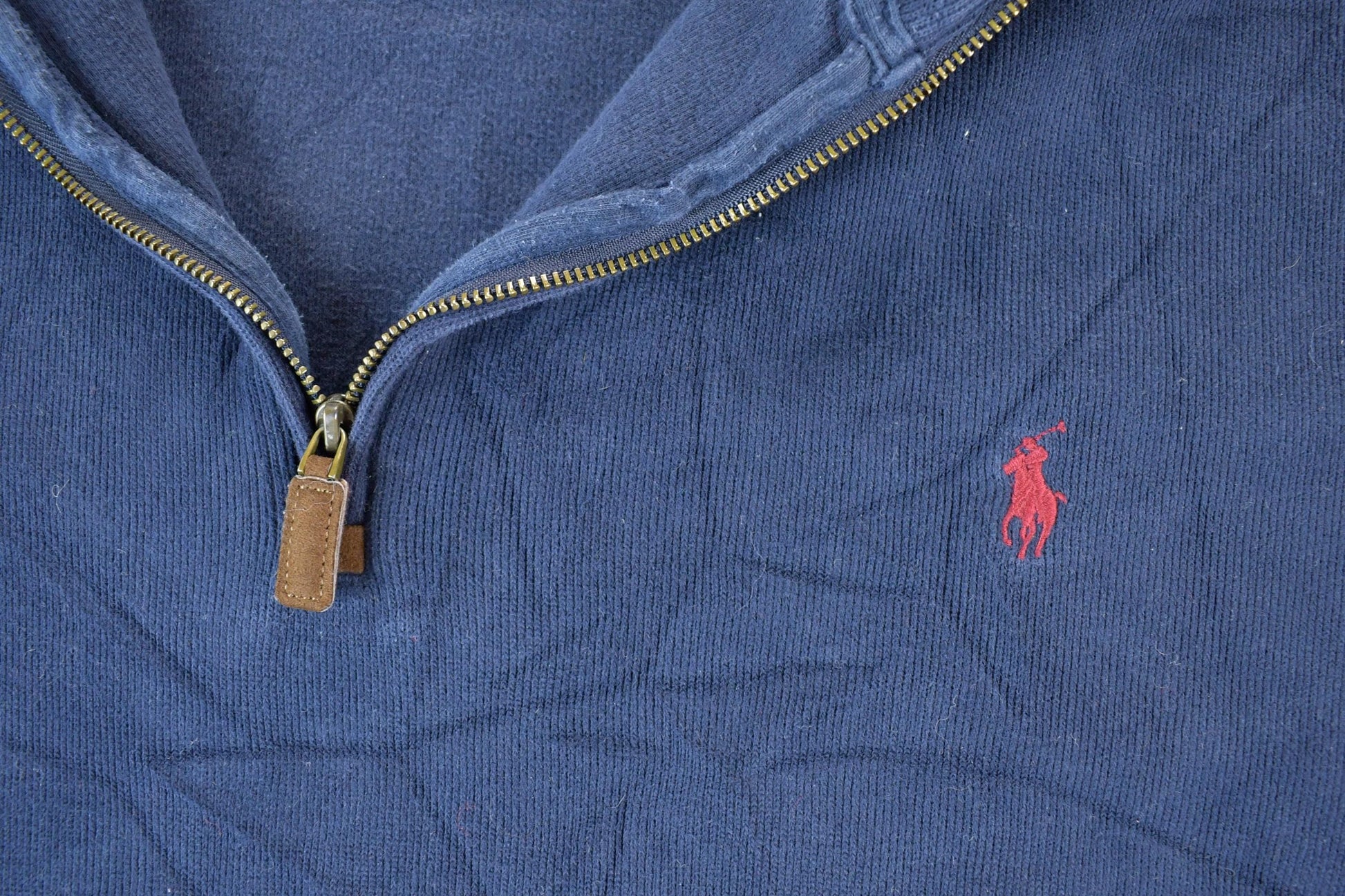 Vintage 1990s Polo By Ralph Lauren Quarter Zip Sweatshirt Men's XL Tall from propervintagecanada