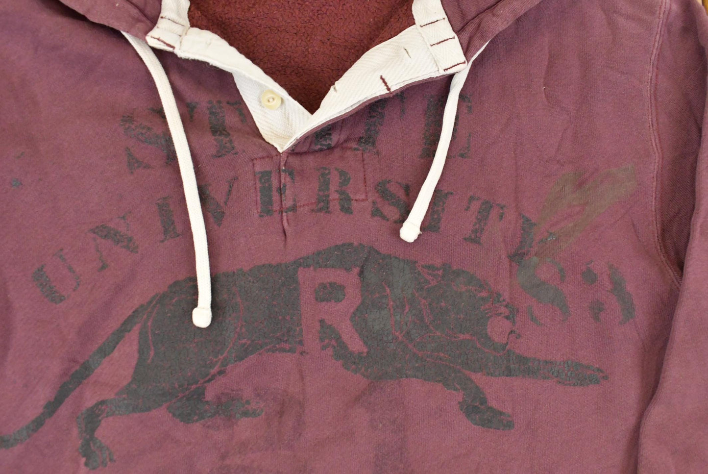 Vintage 1990s Polo By Ralph Lauren State Henley Hoodie Men's Medium from propervintagecanada