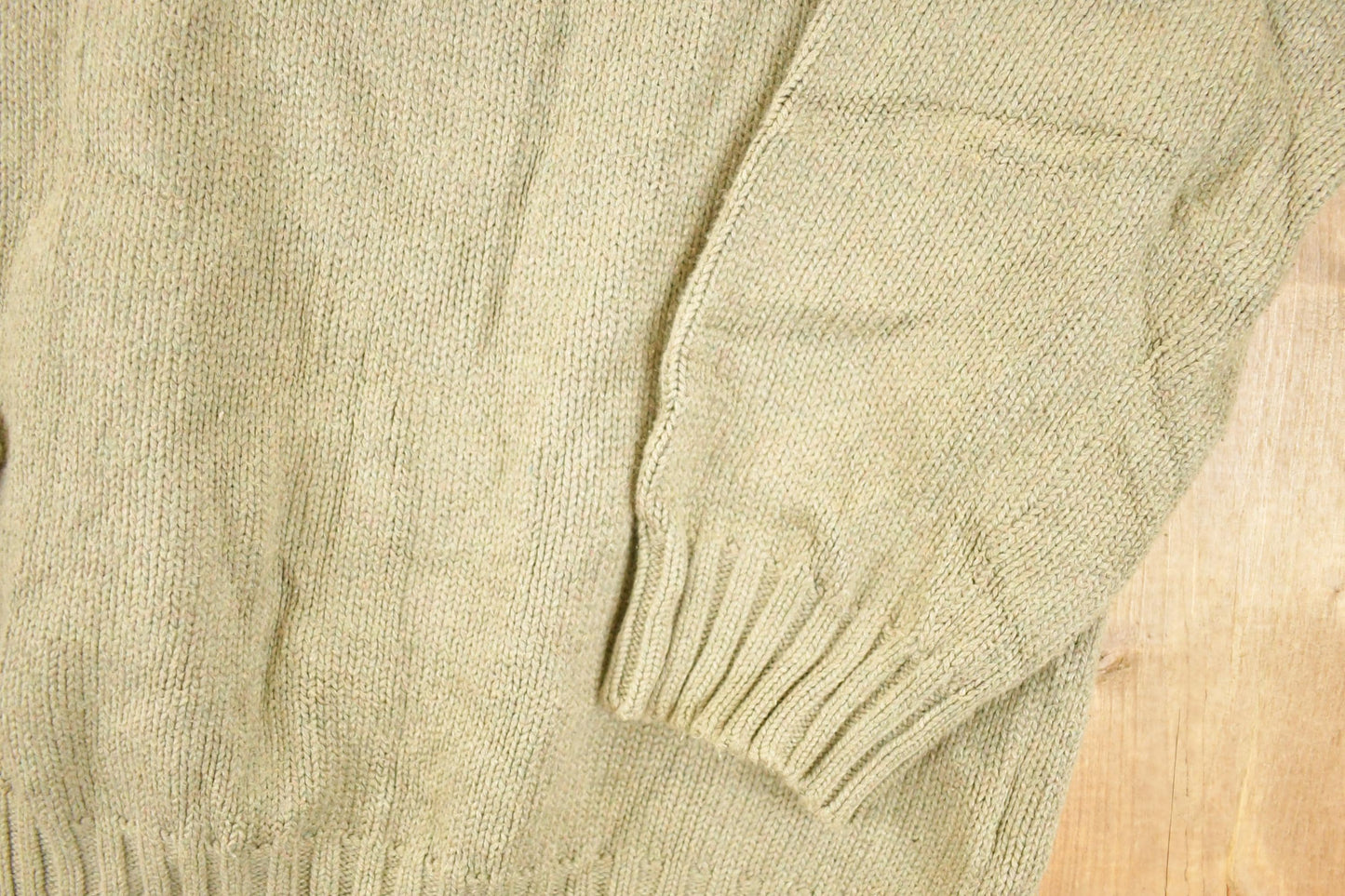 Vintage 1990s Polo By Ralph Lauren Tan Knit Crewneck Sweater Mens L from propervintagecanada