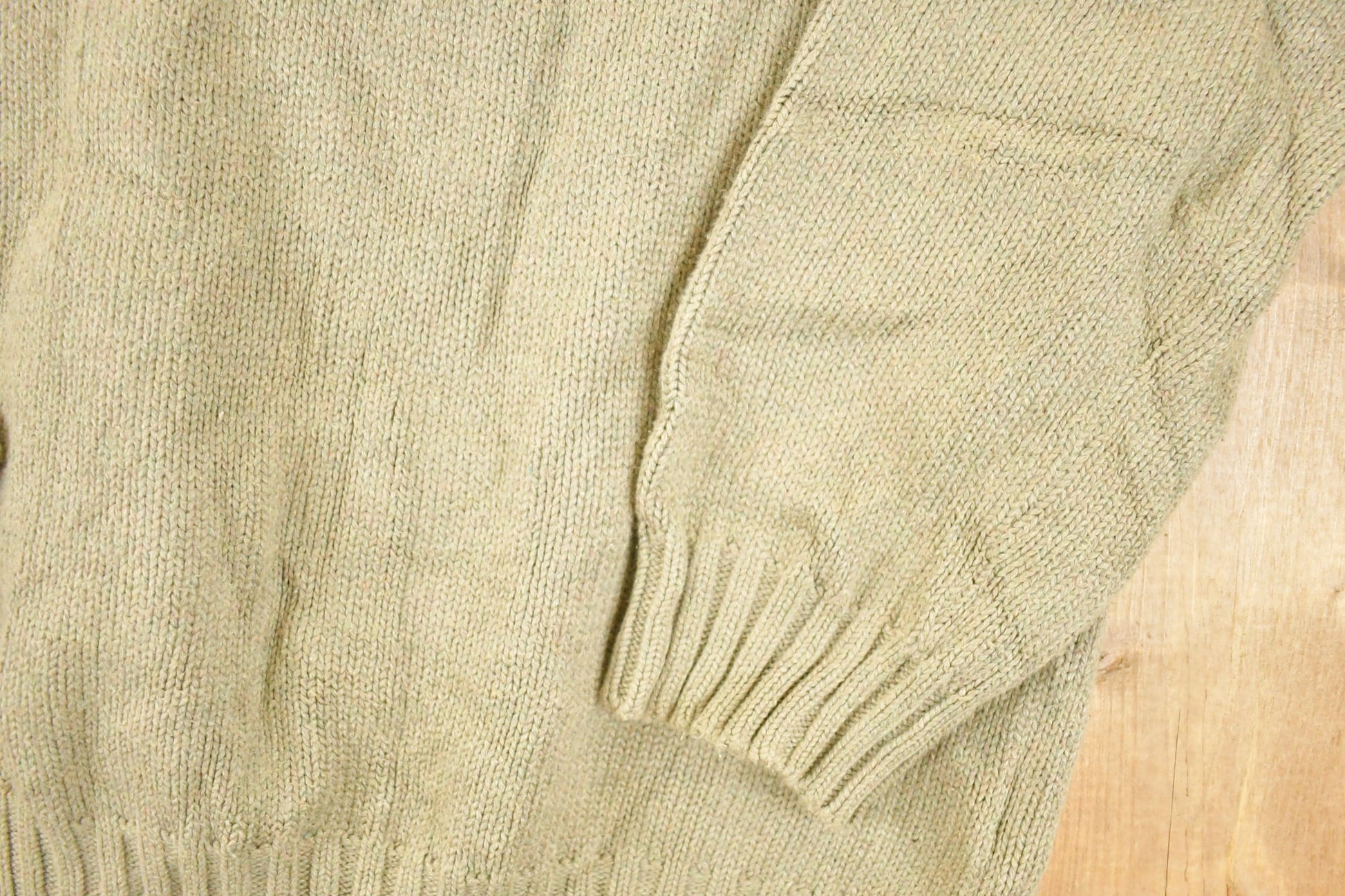 Vintage 1990s Polo By Ralph Lauren Tan Knit Crewneck Sweater Mens L from propervintagecanada
