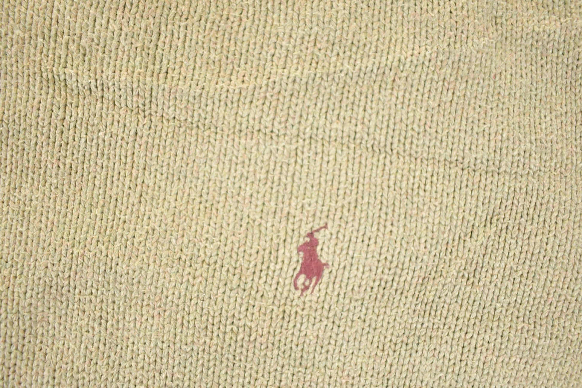 Vintage 1990s Polo By Ralph Lauren Tan Knit Crewneck Sweater Mens L from propervintagecanada