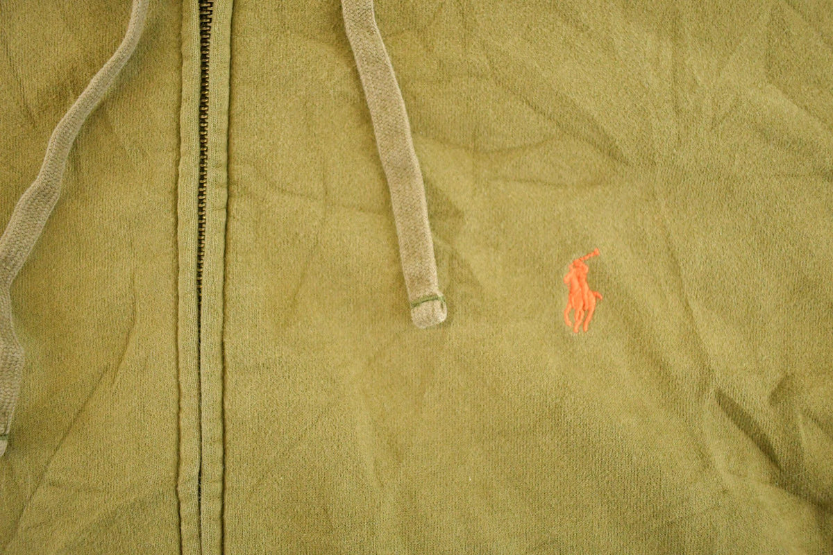 Vintage 1990s Polo By Ralph Lauren Zip Up Hoodie Sweatshirt Men's XXL from propervintagecanada