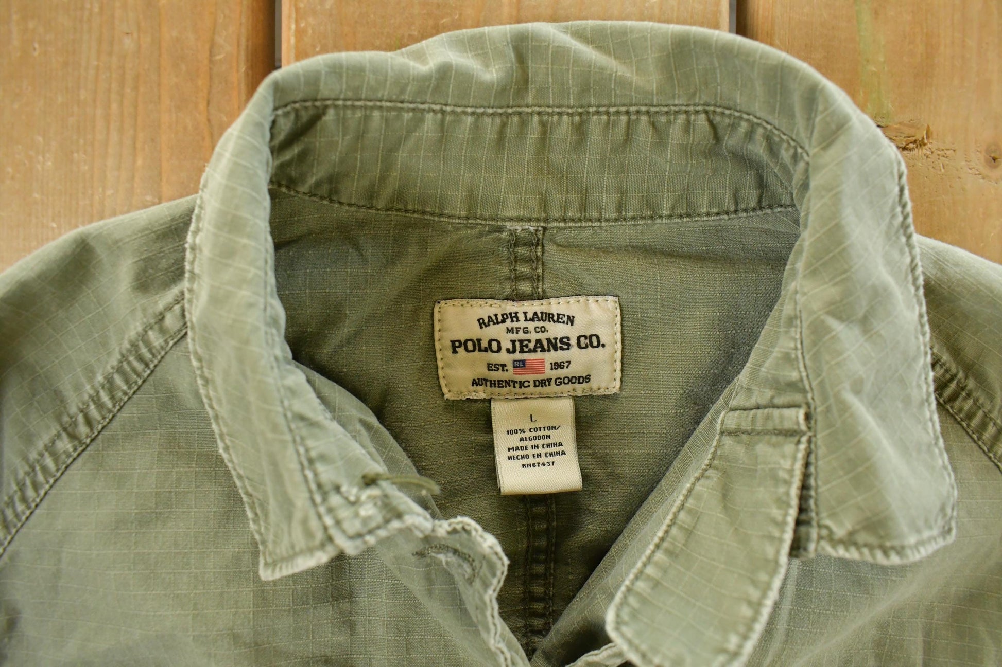 Vintage 1990s Polo Jeans Co Ralph Lauren Button Up Shirt Women's Medium from propervintagecanada