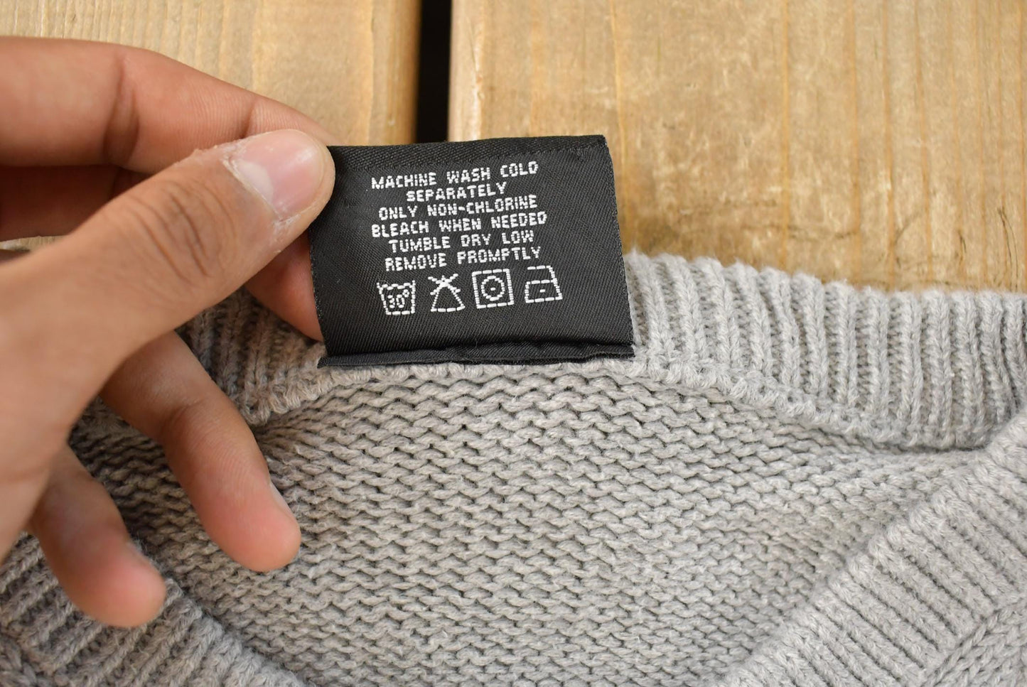 Vintage 1990s Polo Jeans Co Ralph Lauren Knit Cotton Crewneck Sweater Men's L from propervintagecanada