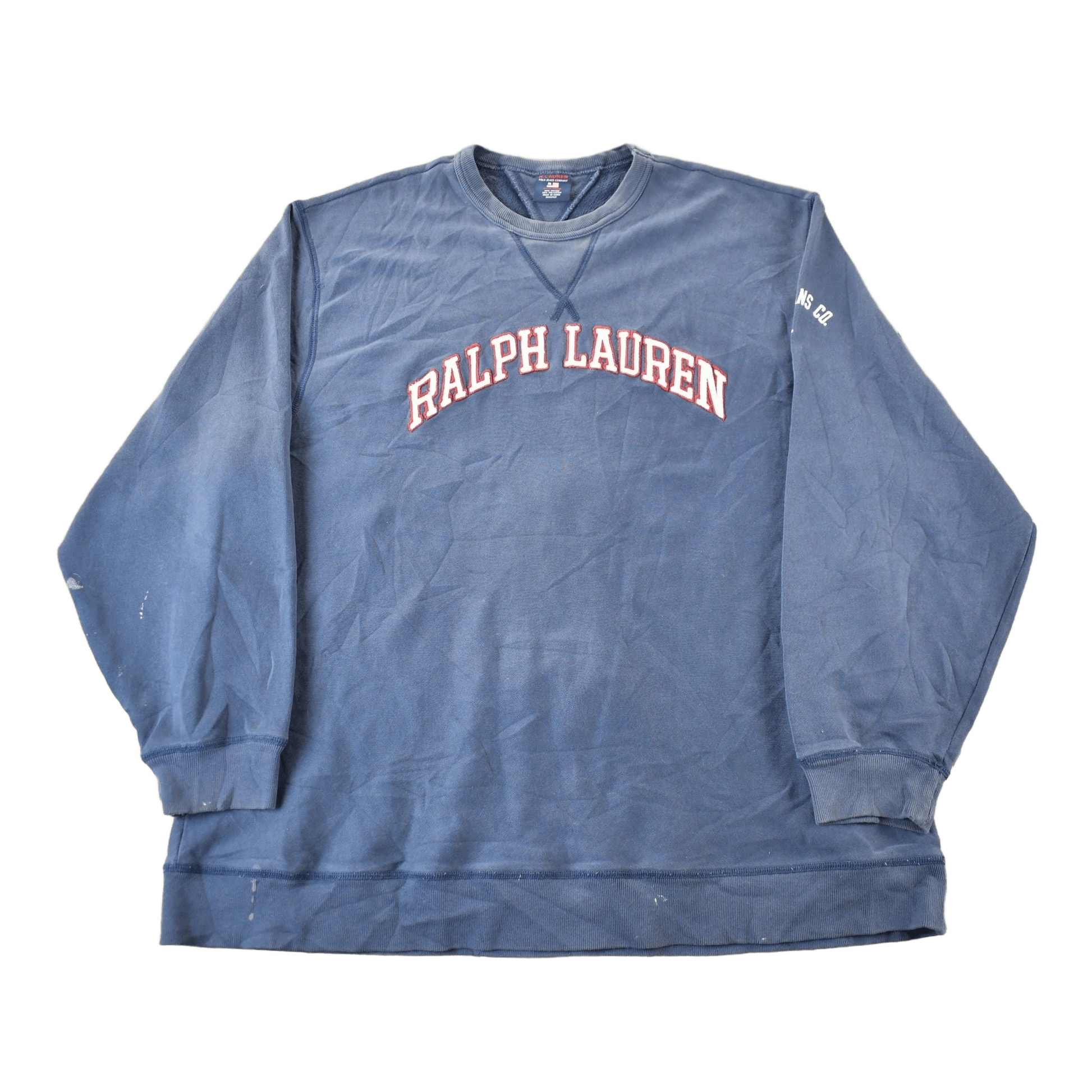 Vintage 1990s Polo Jeans Ralph Lauren Crewneck Sweatshirt Men's 2XL from propervintagecanada