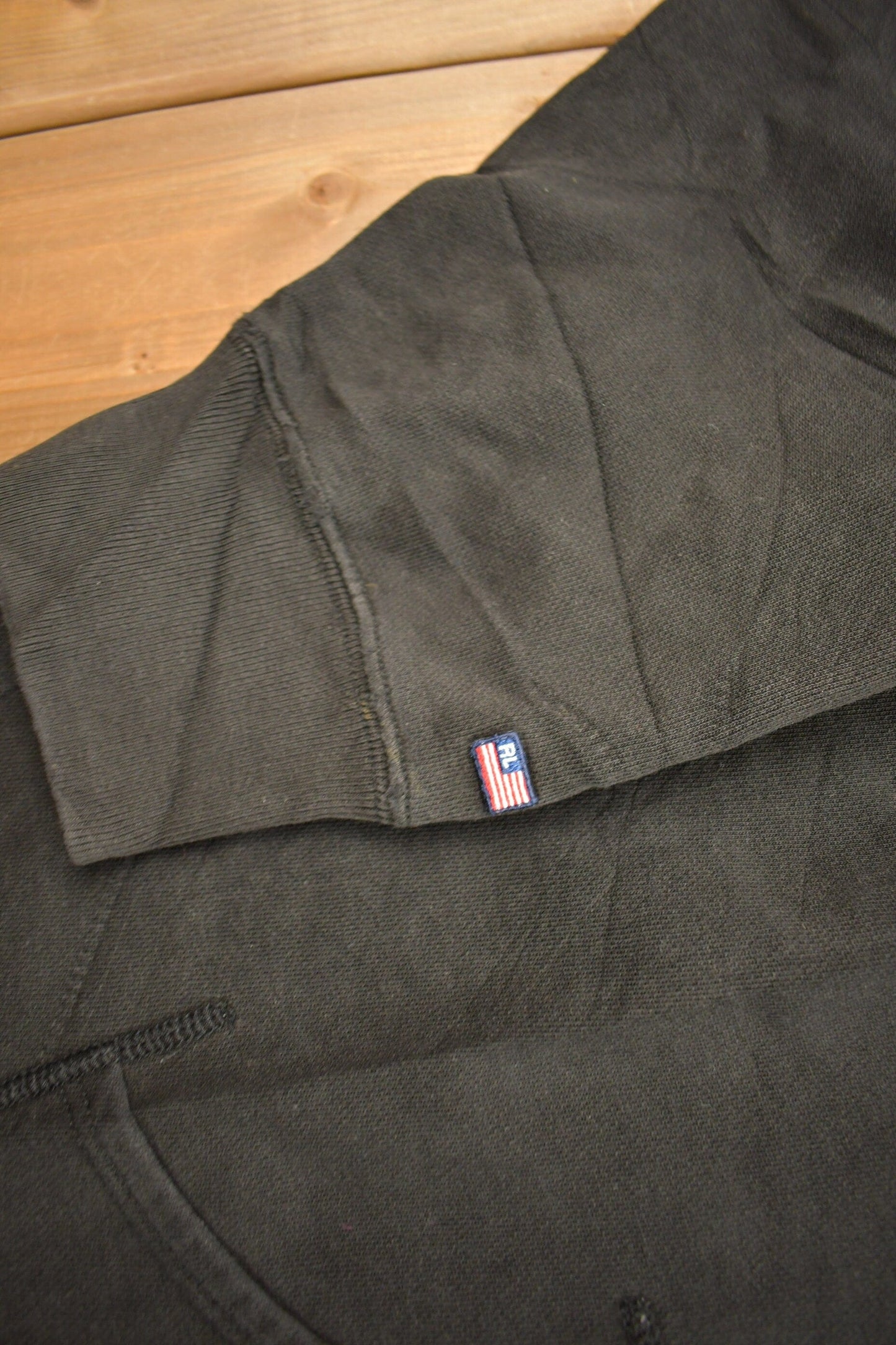 Vintage 1990s Polo Jeans Ralph Lauren Embroidered Full Zip Hoodie Men's 2XL from propervintagecanada