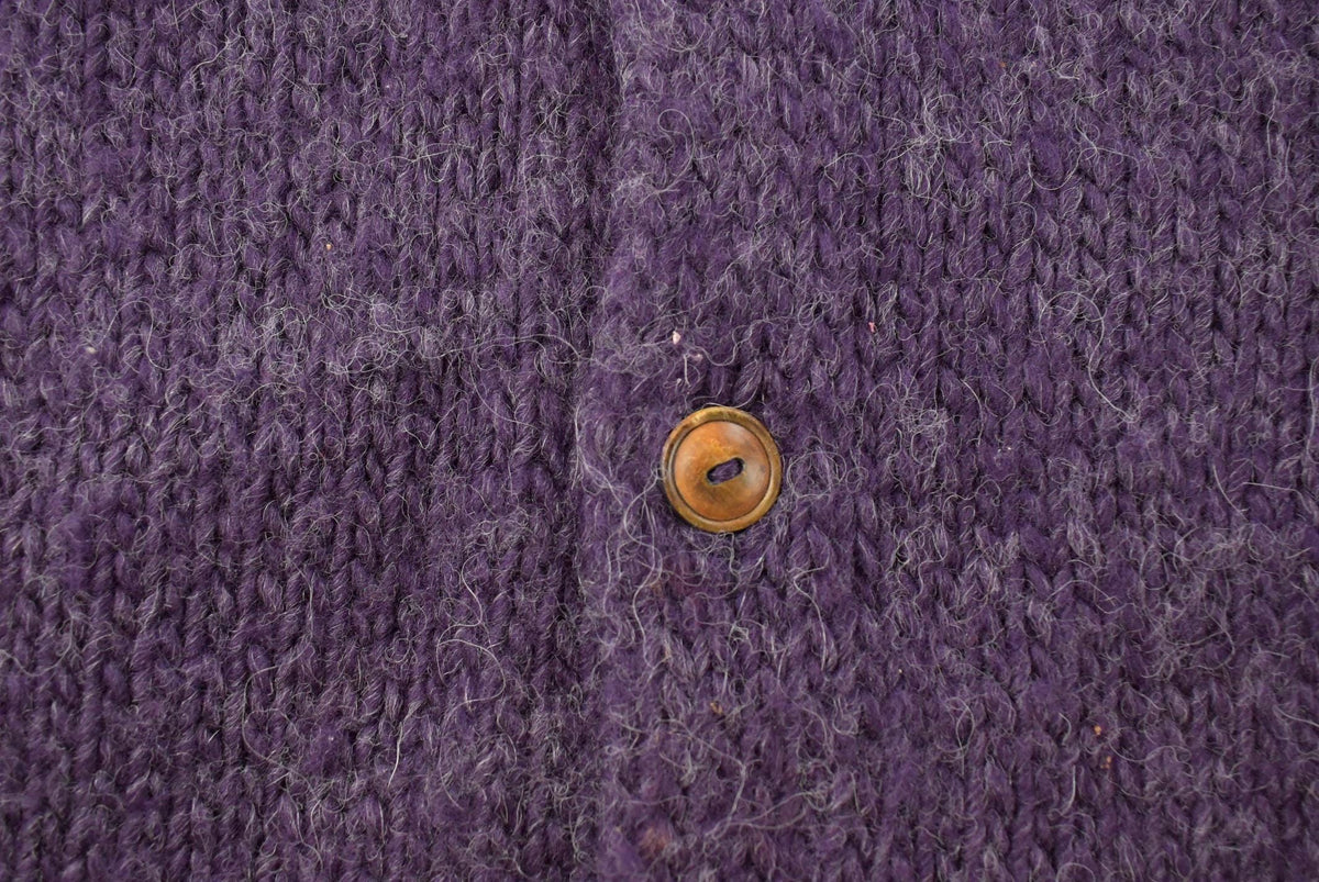Vintage 1990s Polo Ralph Lauren Alpace Wool Hand Knit Cardigan Sweater Women's XL from propervintagecanada