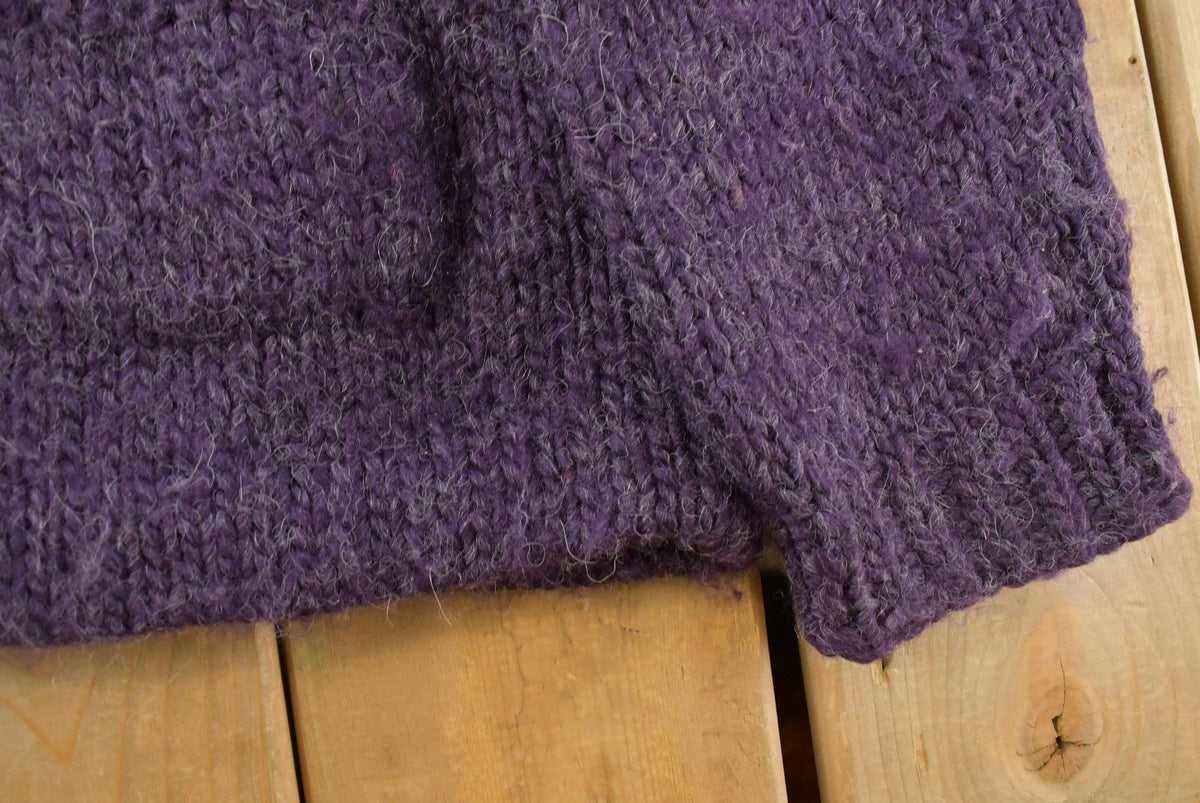 Vintage 1990s Polo Ralph Lauren Alpace Wool Hand Knit Cardigan Sweater Women's XL from propervintagecanada