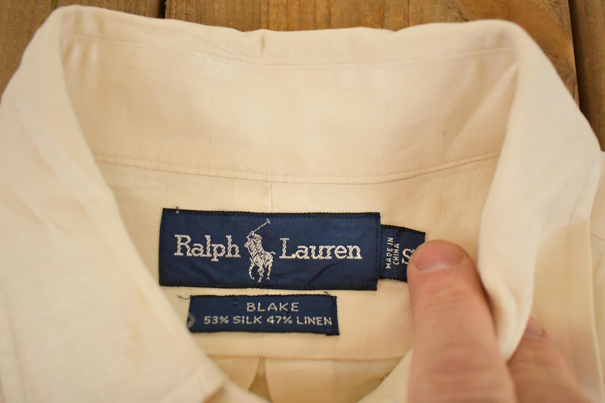 Vintage 1990s Polo Ralph Lauren Blake Button Up Shirt Men's L from propervintagecanada
