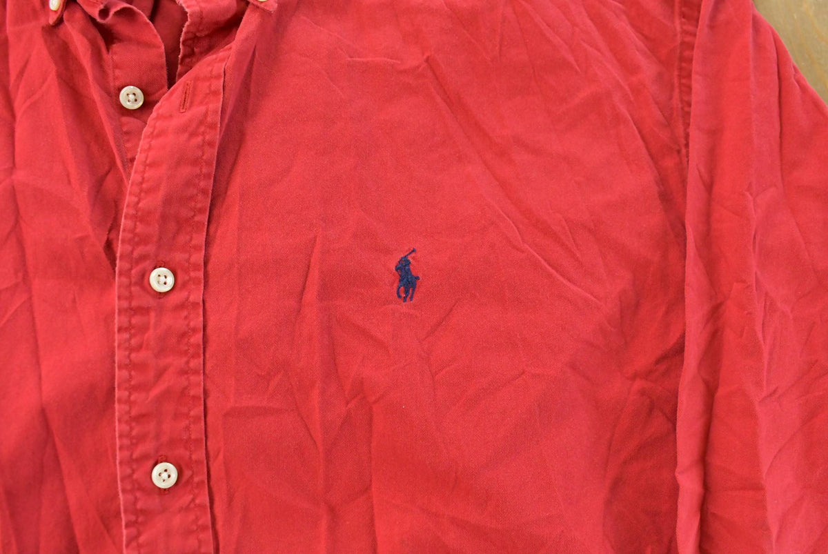 Vintage 1990s Polo Ralph Lauren Button Up Shirt Men's 2XL from propervintagecanada