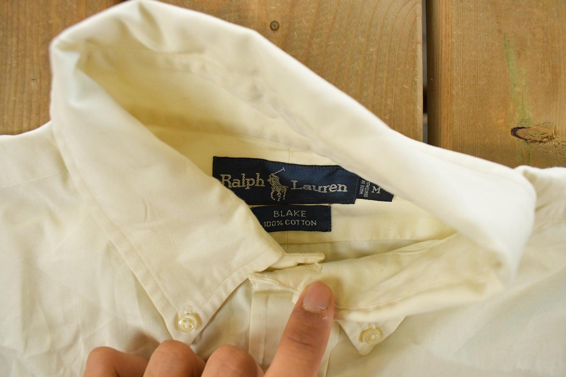 Vintage 1990s Polo Ralph Lauren Button Up Shirt Men's Large from propervintagecanada